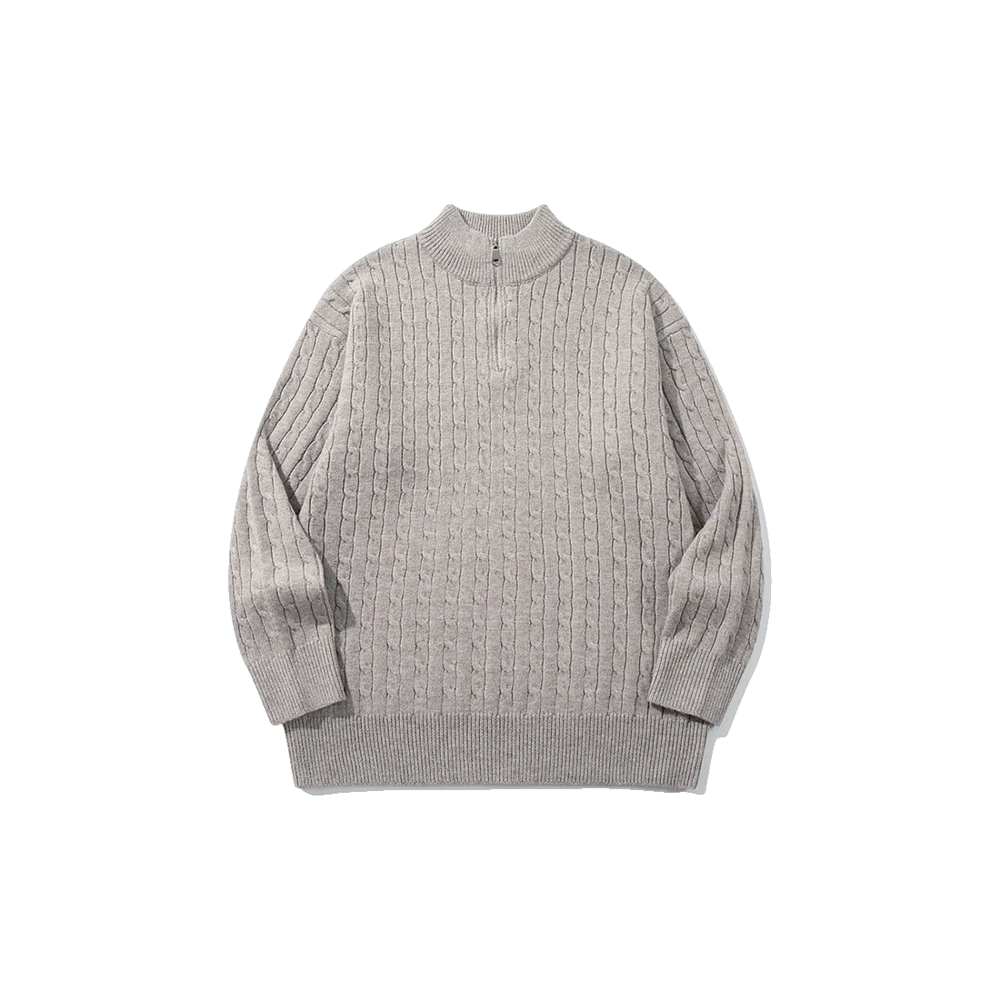 The Quiet Luxury Zip Knit Jumper
