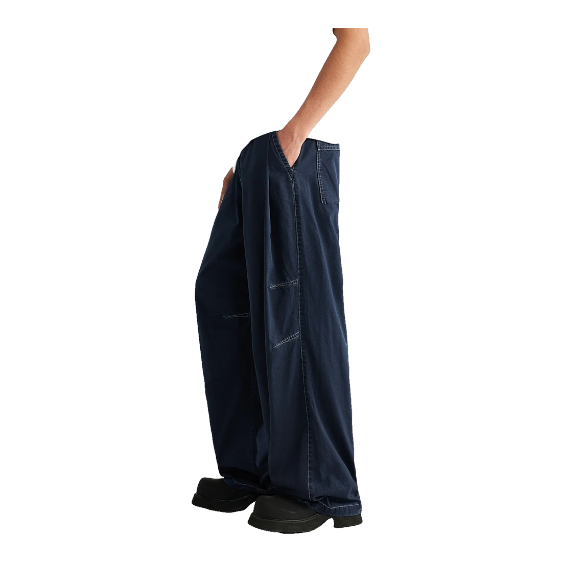 The Washed Wide Leg Trousers