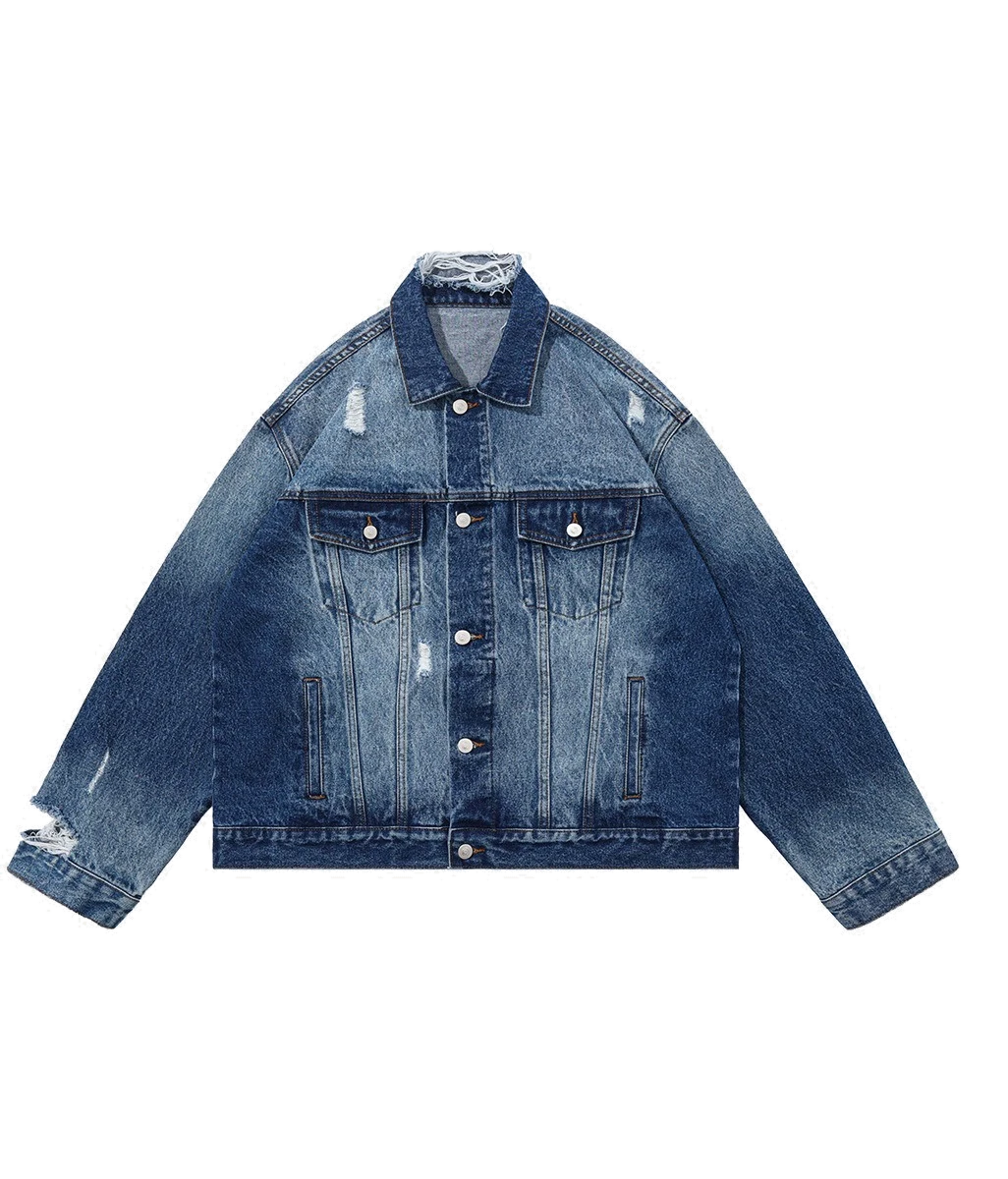 The Vintage Distressed Denim Jacket